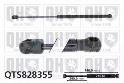 QUINTON HAZELL qts828355 -  Газовая пружина, капот